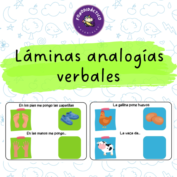 Láminas analogías verbales