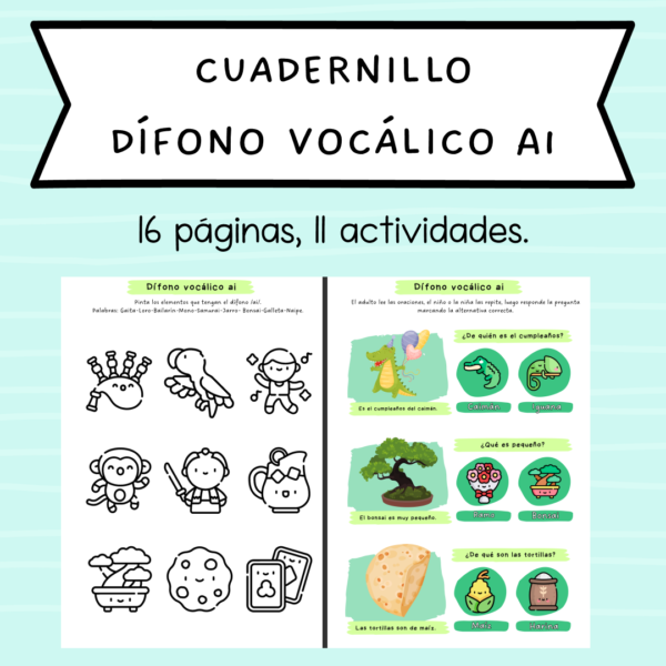 CUADERNILLOS DÍFONOS VOCÁLICOS