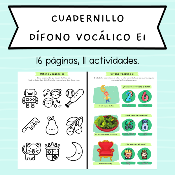 CUADERNILLOS DÍFONOS VOCÁLICOS