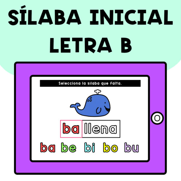 SÍLABA INICIAL LETRA B