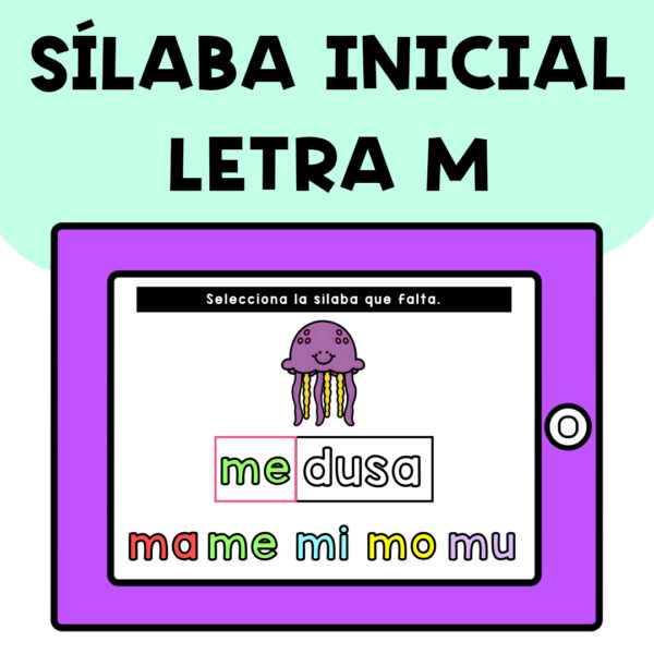 SÍLABA INICIAL LETRA M