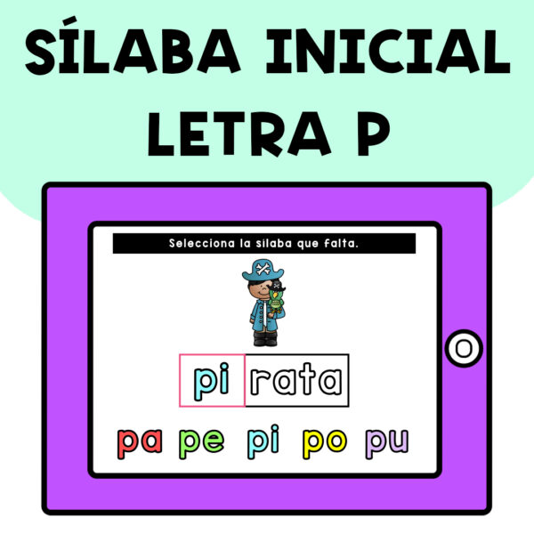 SÍLABA INICIAL LETRA P