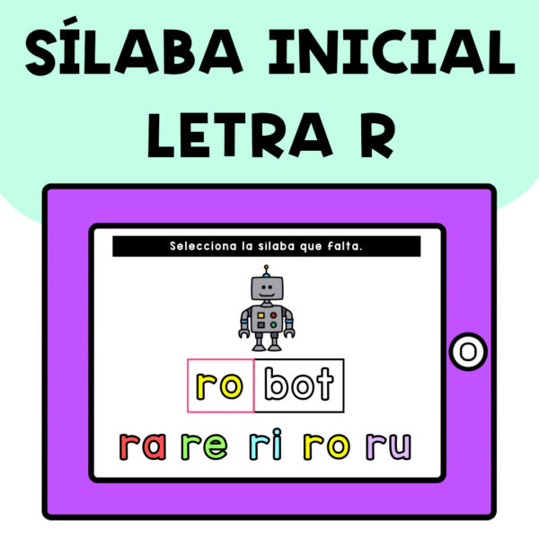 SÍLABA INICIAL LETRA R