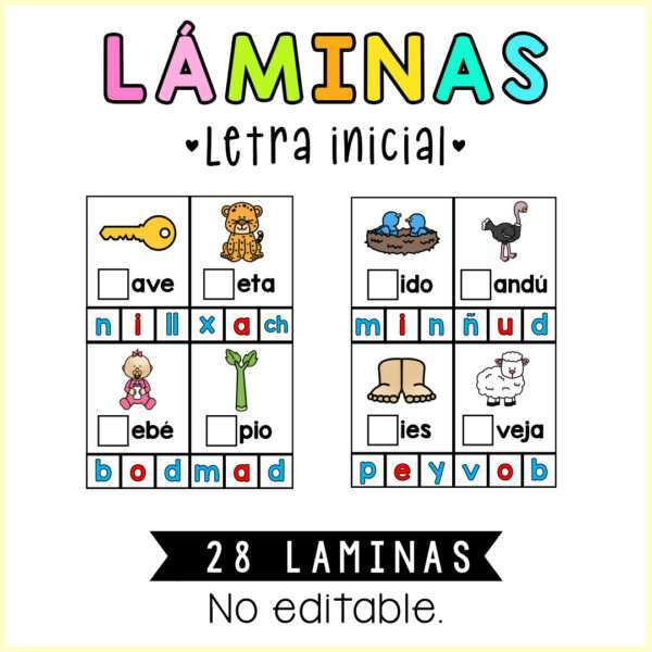 LÁMINAS LETRA INICIAL