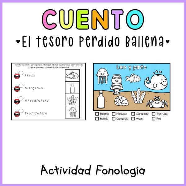 CUENTO EL TESORO PERDIDO DE ELENA LA BALLENA - Imagen 3