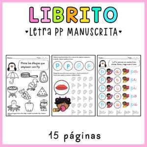 LIBRITO LETRA P MANUSCRITA