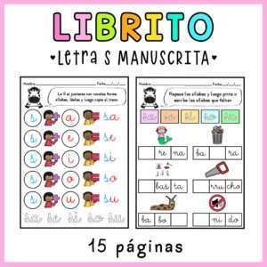 LIBRITO LETRA S MANUSCRITA