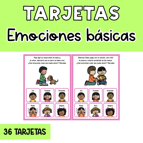 Tarjetas emociones básicas