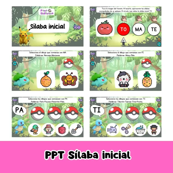 Kit identificar sílabas