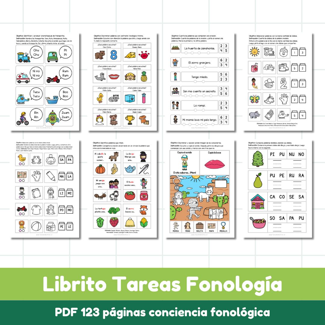Librito Tareas Fonología - Imagen 2
