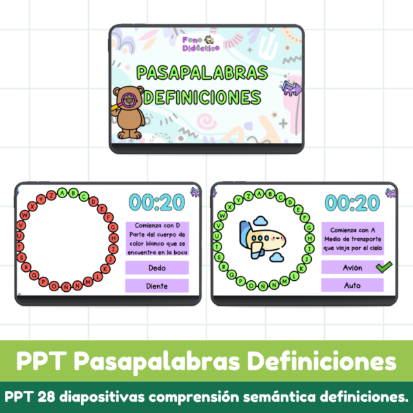 PPT Pasapalabras Definiciones