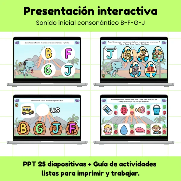 PPT Sonido Inicial Consonántico B-F-G-J