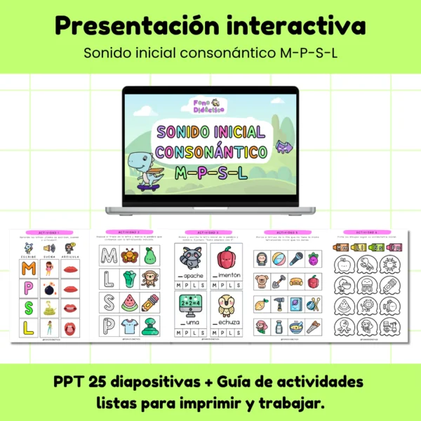 PPT Sonido Inicial Consonántico M-P-S-L