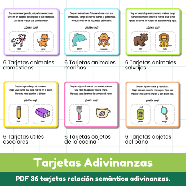 Tarjetas Adivinanzas