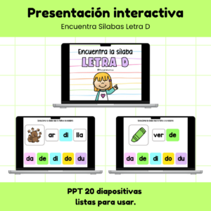 PPT Encuentra Sílabas Letra D