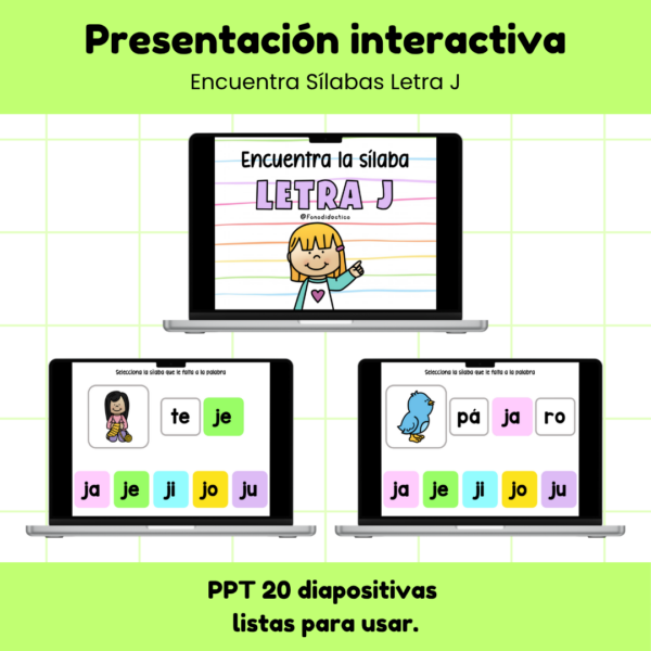PPT Encuentra Sílabas Letra J