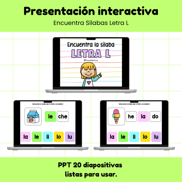 PPT Encuentra Sílabas Letra L