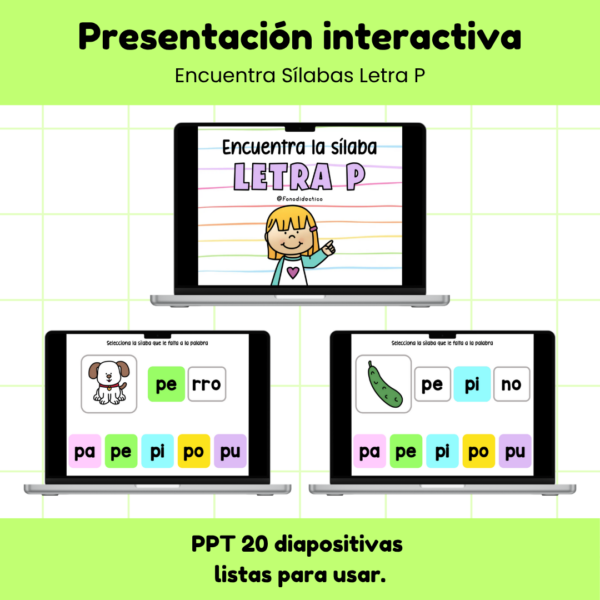 PPT Encuentra Sílabas Letra P