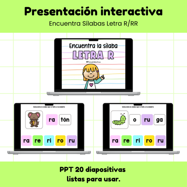PPT Encuentra Sílabas Letra R