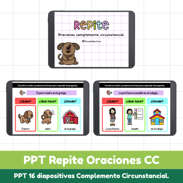 PPT Repite Oraciones Complemento Circunstancial