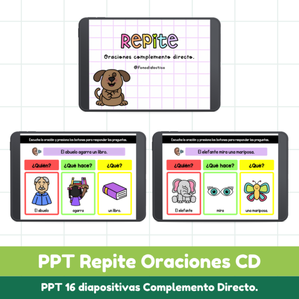 PPT Repite Oraciones Complemento Directo