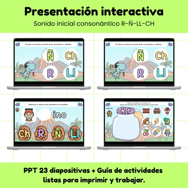 PPT Sonido Inicial Consonántico R-Ñ-CH-LL
