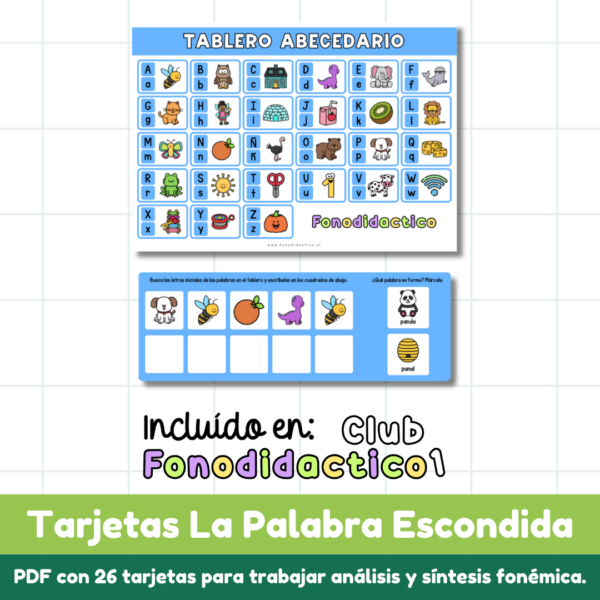 Tarjetas La Palabra Escondida