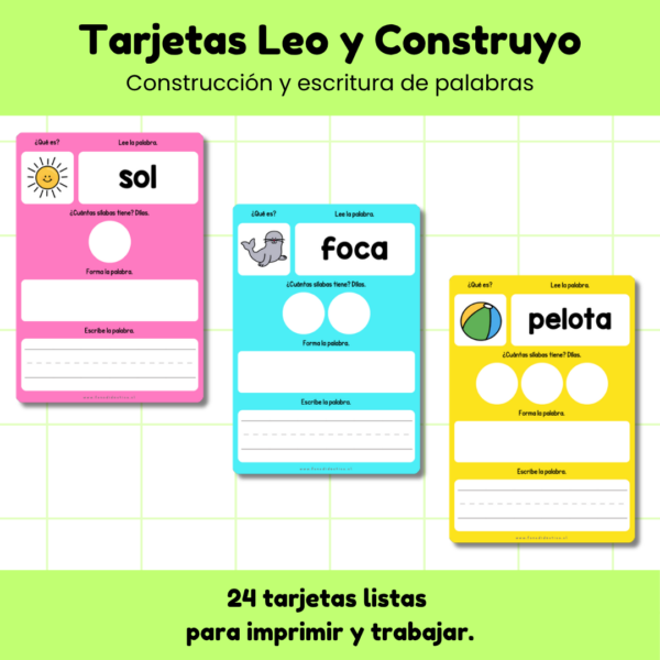 Tarjetas Leo y Construyo