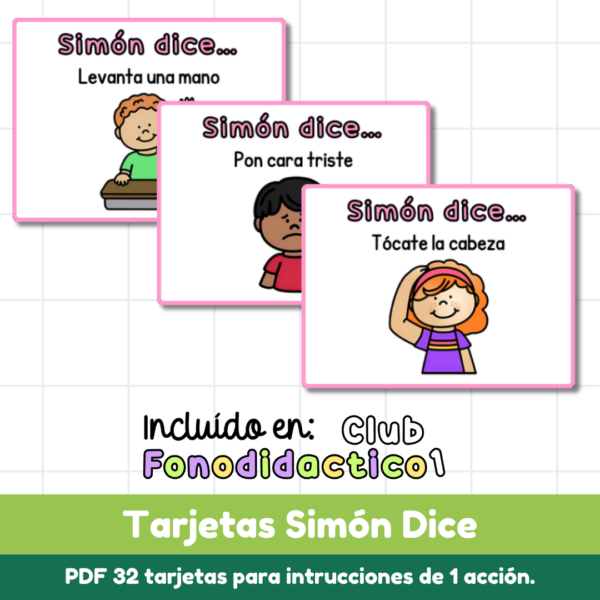 Tarjetas Simón Dice
